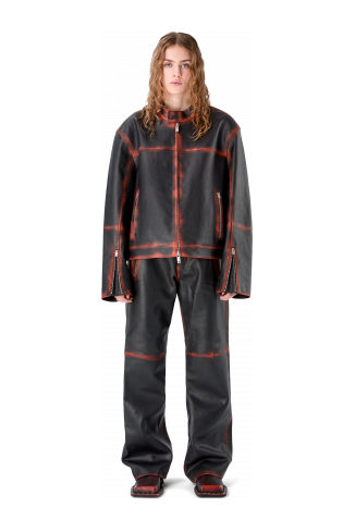 LEATHER MOTO JACKET BLACK