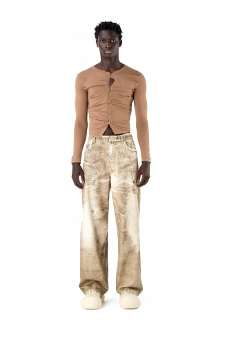 SLIM KNIT CARDIGAN BEIGE