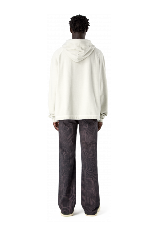 LOGO BOXY HOODIE GRIGIO CHIARO