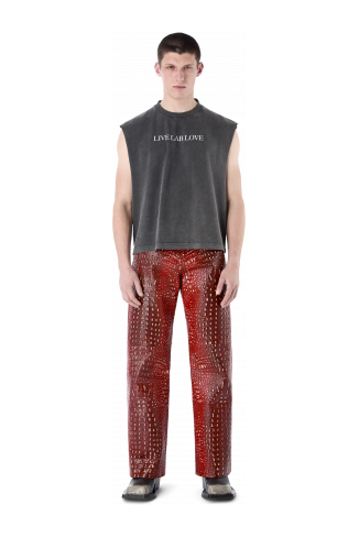 ARTWORK SLEEVELESS TANK TOP Schwarz-Grau