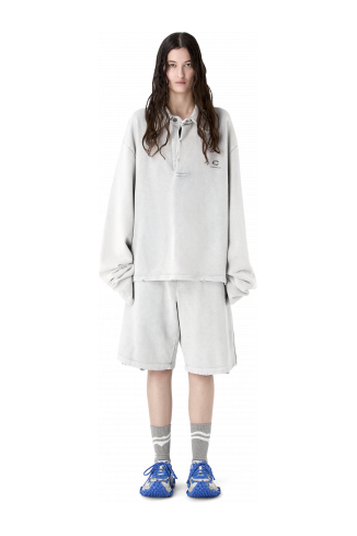 LOGO POLO SWEATSHIRT LIGHT Gray