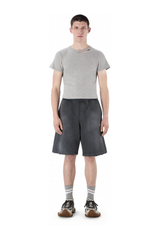 LOGO POLO SWEATSHORTS SCHWARZ