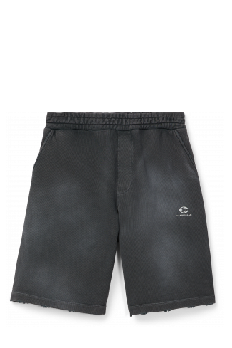LOGO POLO SWEATSHORTS SCHWARZ