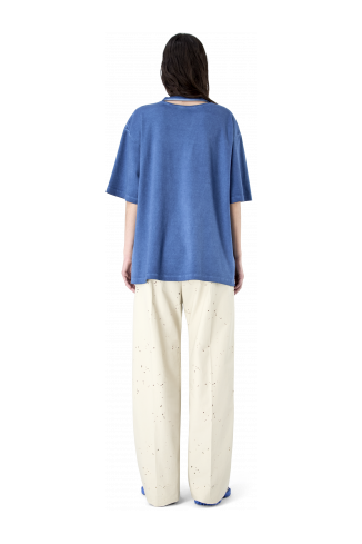 LOGO BOXY T-SHIRT FADED INDIGO