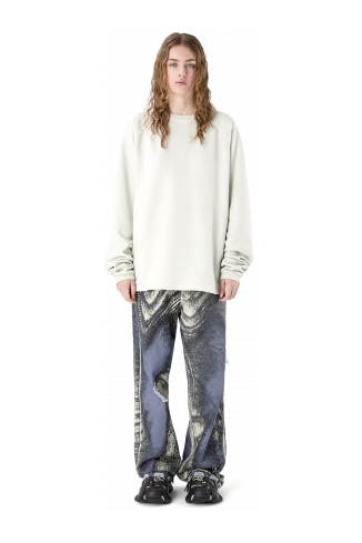 LOGO BOXY CREWNECK LIGHT Gray