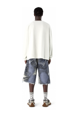 LOGO BOXY CREWNECK GRIGIO CHIARO