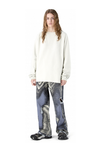 LOGO BOXY CREWNECK LIGHT Gray