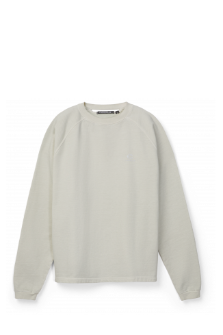 LOGO BOXY CREWNECK GRIGIO CHIARO