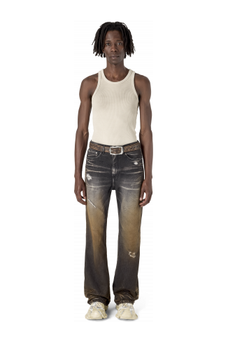 WASHED FLARED JEANS SCHWARZ