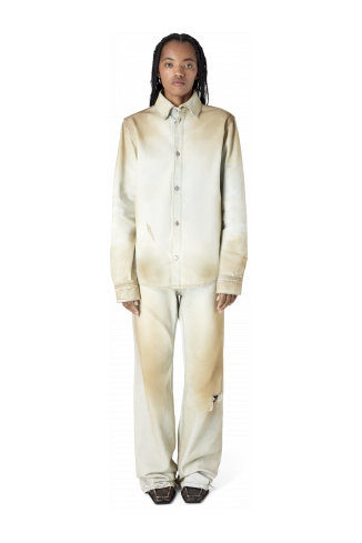 WASHED DENIM SHIRT BLANC TRENCAT