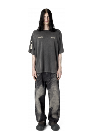 OVERSIZED RAGLAN SHORT SLEEVE TEE BLACK