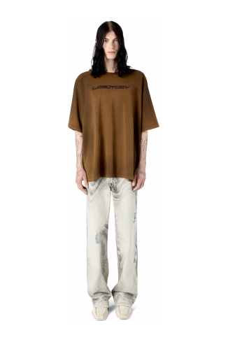 OVERSIZED RAGLAN SHORT SLEEVE TEE BROWN