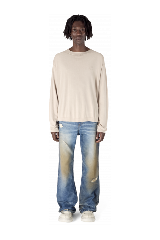 LIGHT KNIT CREWNECK LIGHT GREY