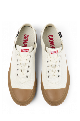 Overhead view of Camaleon White sneaker for men