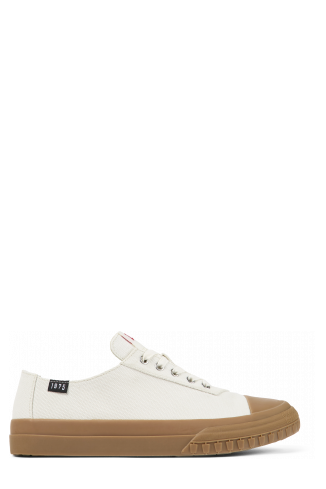Side view of Camaleon White sneaker for men