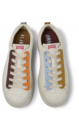 Overhead view of Twins Multicolored leather sneakers