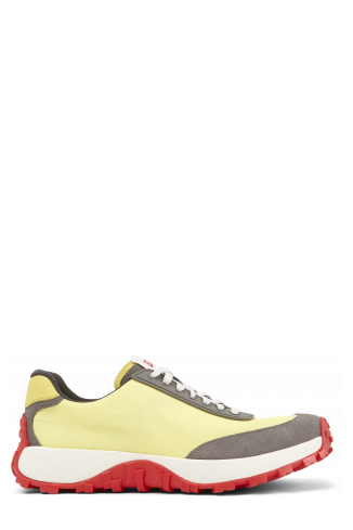 Side view of Drift Trail VIBRAM Multicolored textile and nubuck sneakers for men