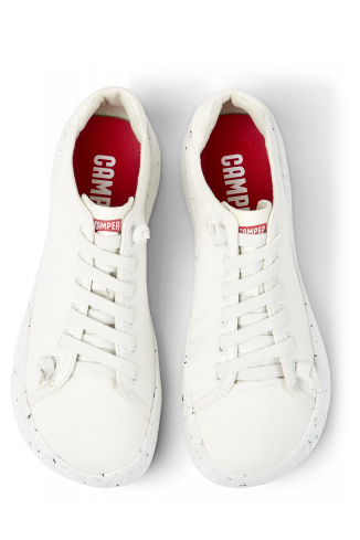 Overhead view of Peu Stadium White textile sneakers for men