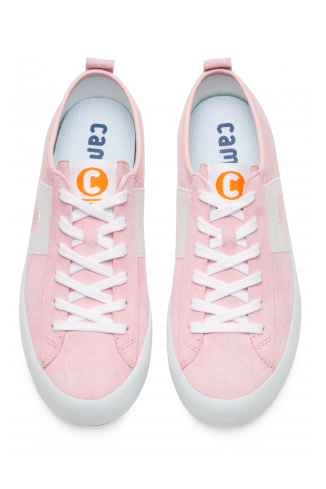 Overhead view of Imar Women’s pastel pink sneaker