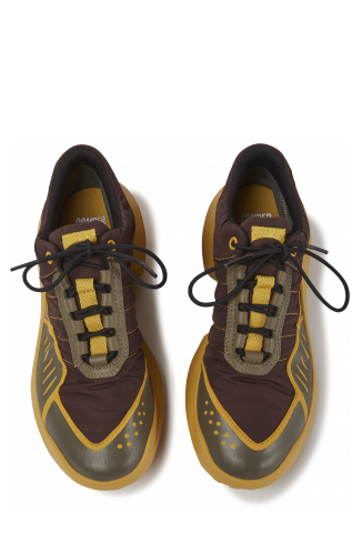 Overhead view of CRCLR Breathable women's multicolor textile sneakers