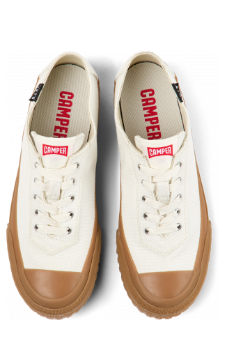 Overhead view of Camaleon White sneaker for women