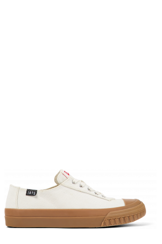 Side view of Camaleon White sneaker for women