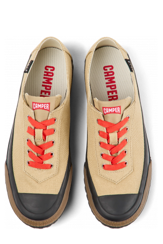 Overhead view of Camaleon Beige sneaker for women