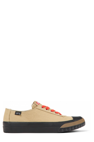 Side view of Camaleon Beige sneaker for women