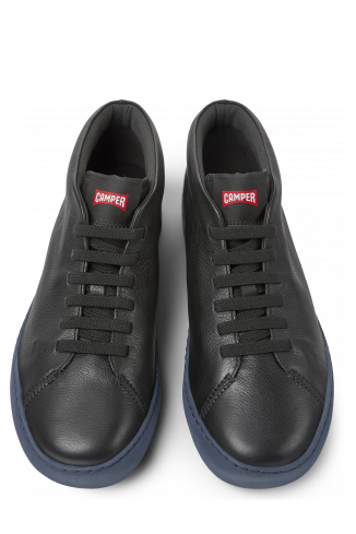 Overhead view of Peu Touring Black ankle boot for men