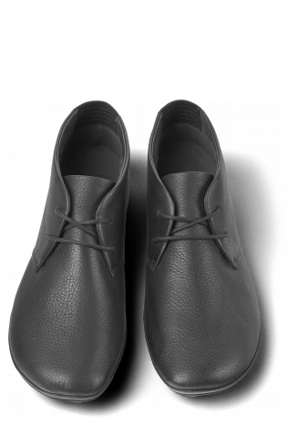 Overhead view of Right Black Ankle Boots for Women