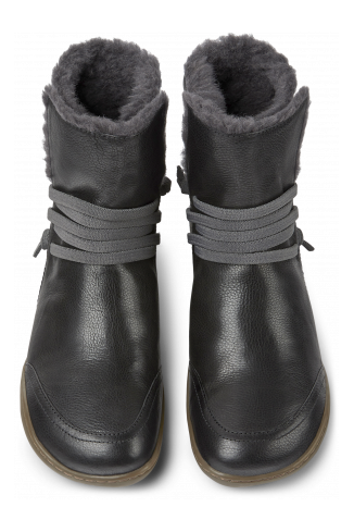 Overhead view of Peu Dark grey mid boot for women