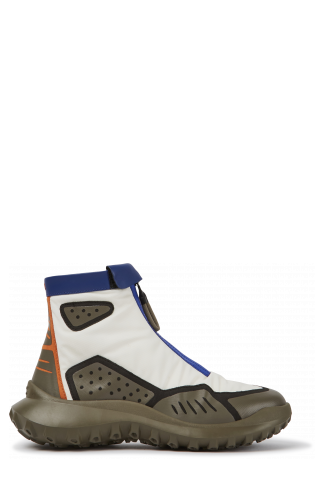 Side view of CRCLR Breathable women's multicolor ankle boots