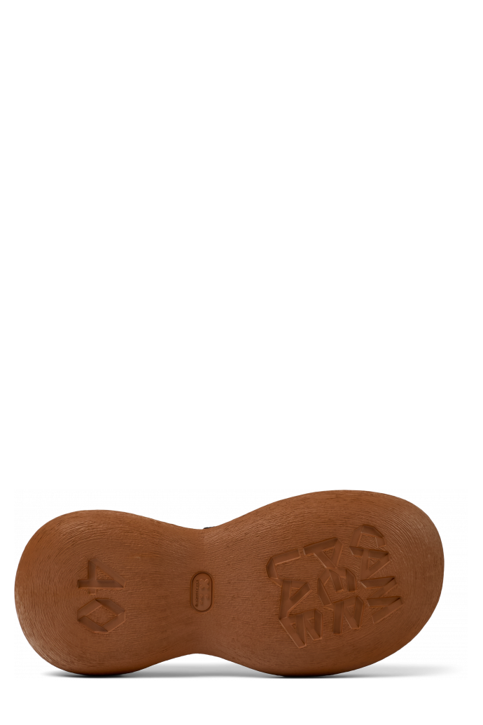 CARAMBA Zwart-bruine leren loafer