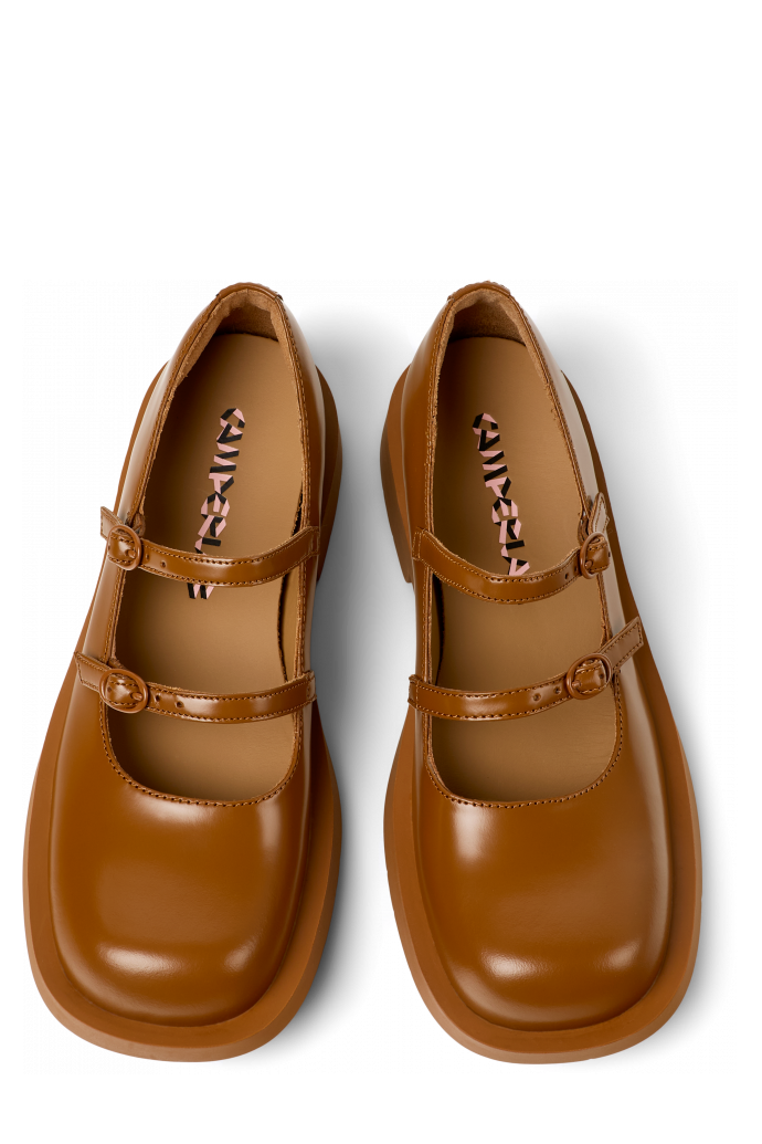MIL 1978 Babies en cuir marron