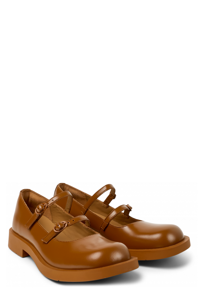 MIL 1978 Babies en cuir marron