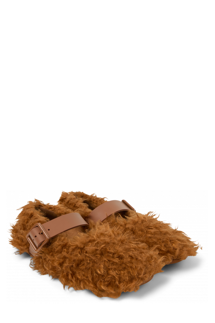 WABI Bruine gerecycled PET Mary Jane-schoen