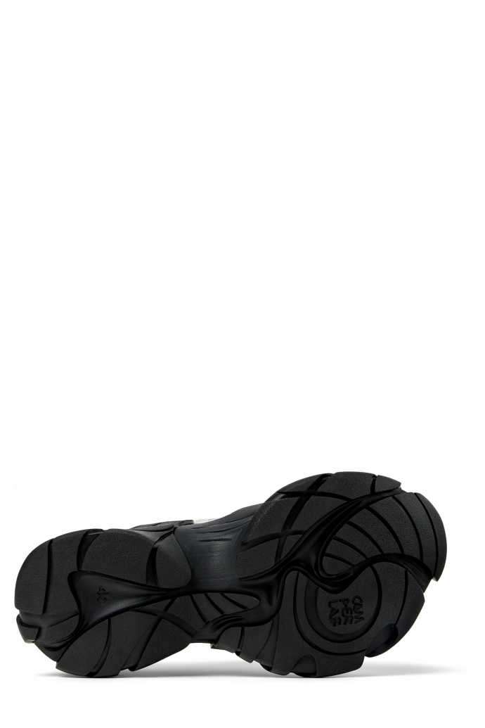 TORMENTA Black-Gray Textile Sneakers