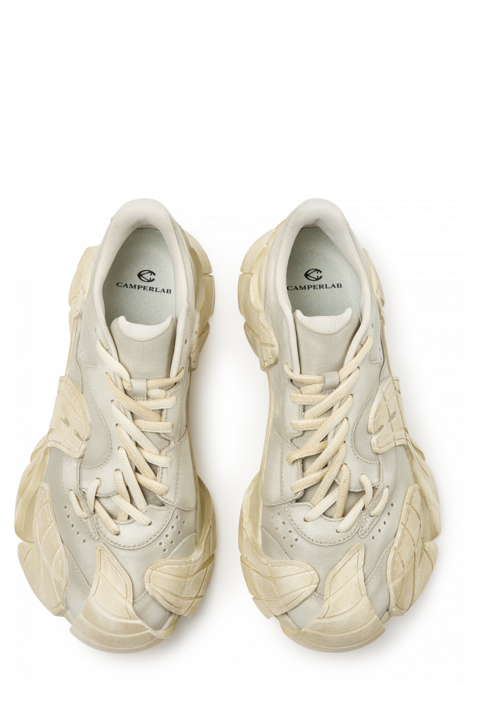 Overhead view of TORMENTA BEIGE-WHITE