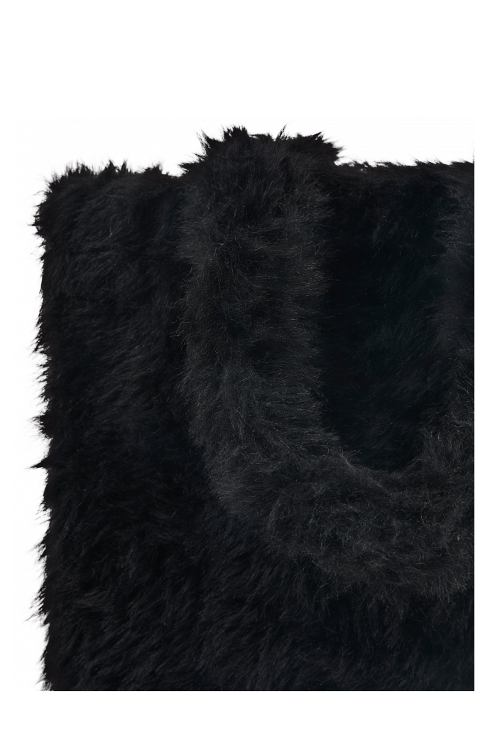 TAKKU Black textured tote