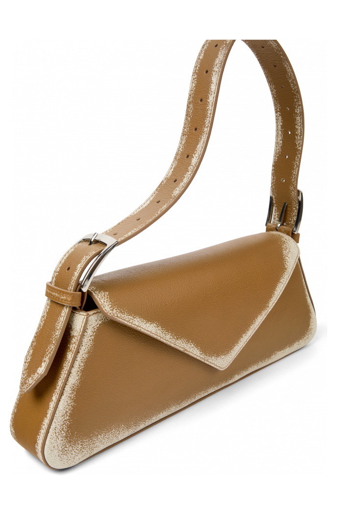 KIRJE BROWN LEATHER SHOULDER BAG