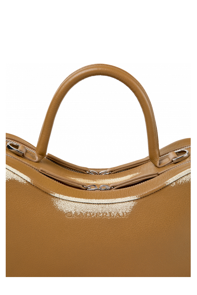 LUNSSI BROWN LEATHER BAG