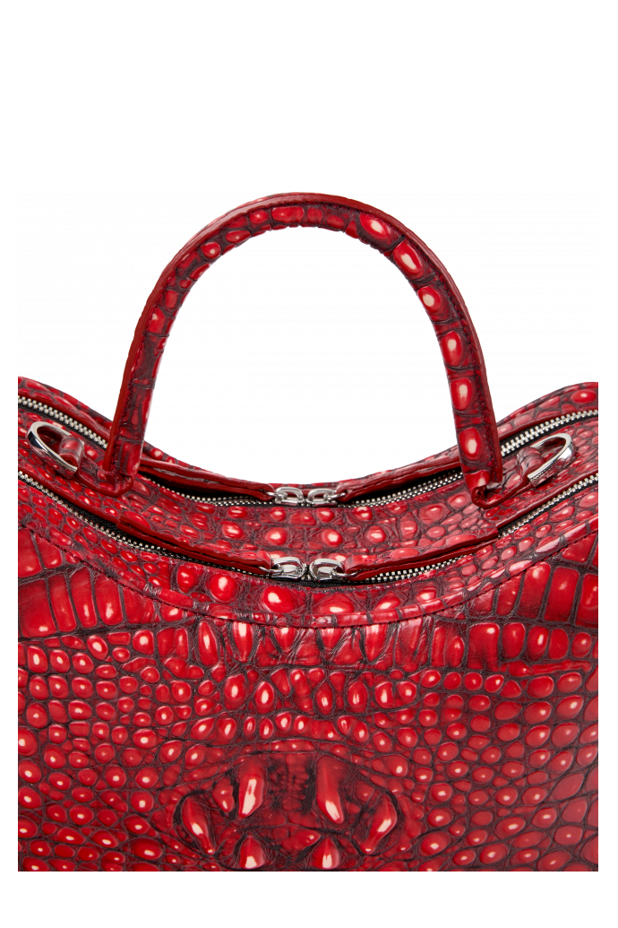 LUNSSI RED LEATHER BAG