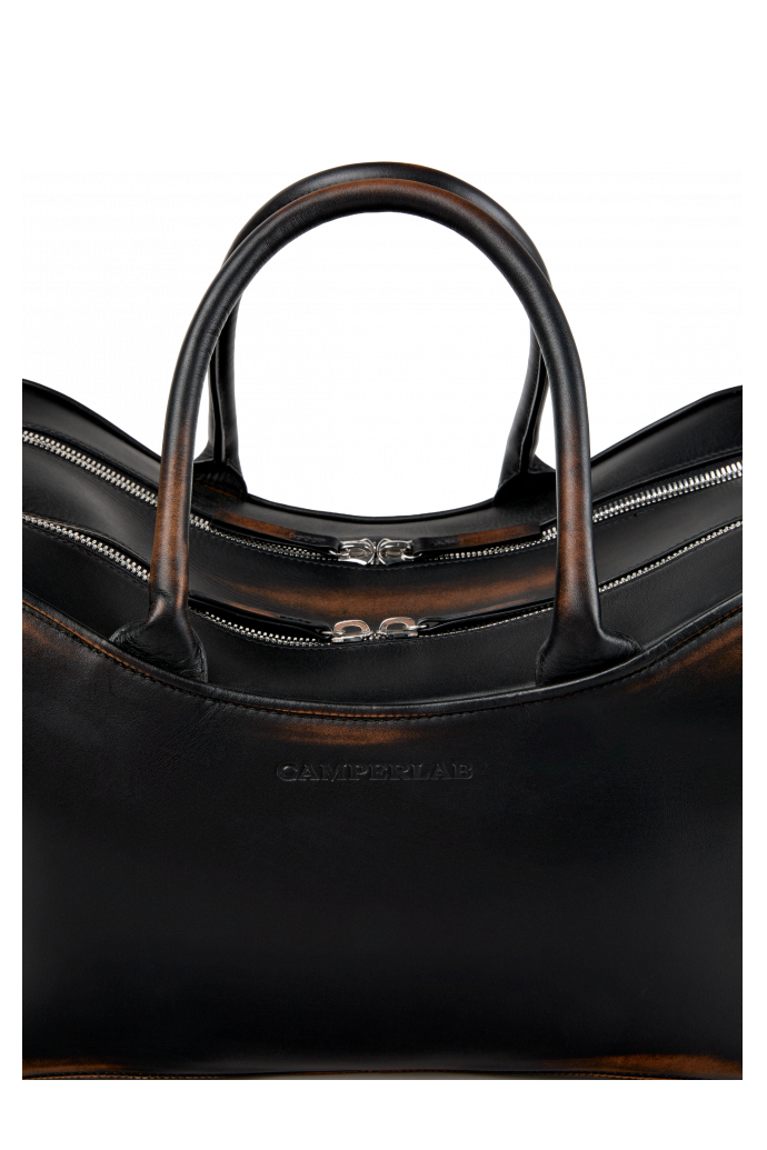 LUNSSI BLACK LEATHER BAG