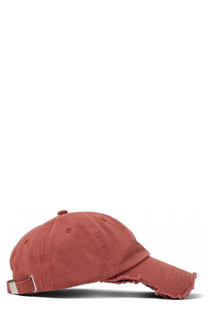 Cap Gorra de cotó de color vermell (talla única)