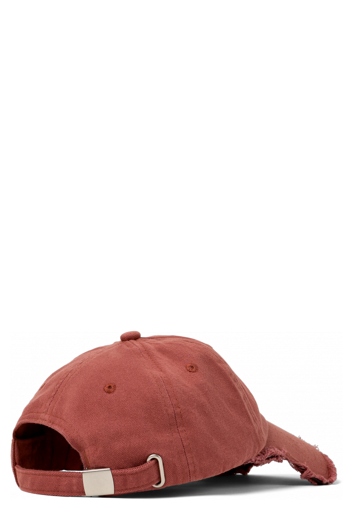 Cap Gorra de cotó de color vermell (talla única)
