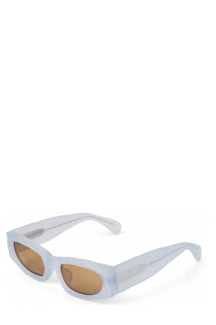 Front view of HIRMU Light gray HIRMU Acetate Sunglasses