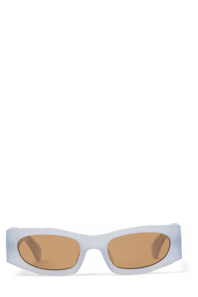 Side view of HIRMU Light gray HIRMU Acetate Sunglasses