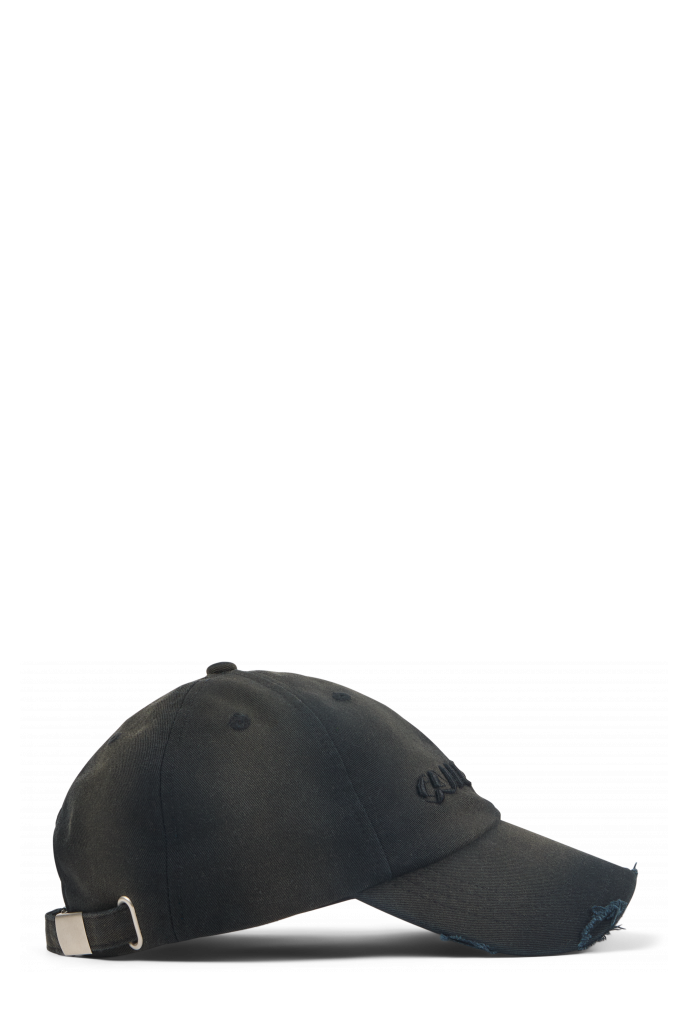 SPRAYED CAP Zwarte sprayed pet