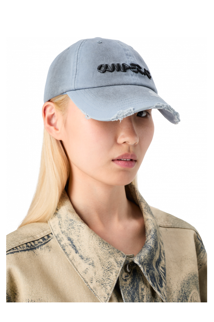 SPRAYED CAP Gorra gris efecto espray