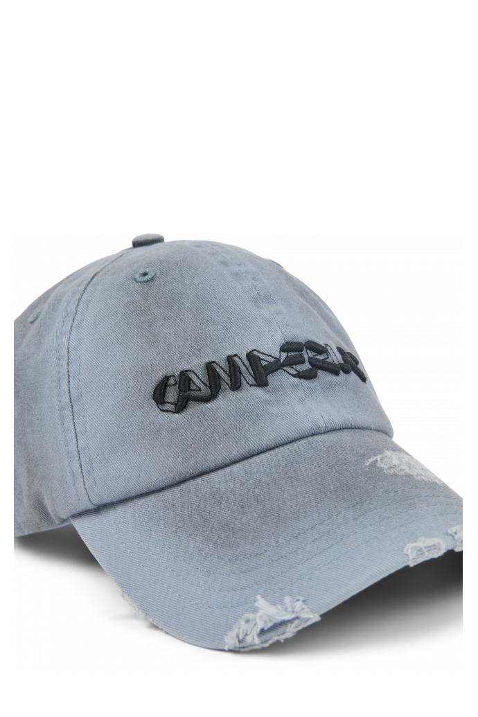 SPRAYED CAP Grijze sprayed pet